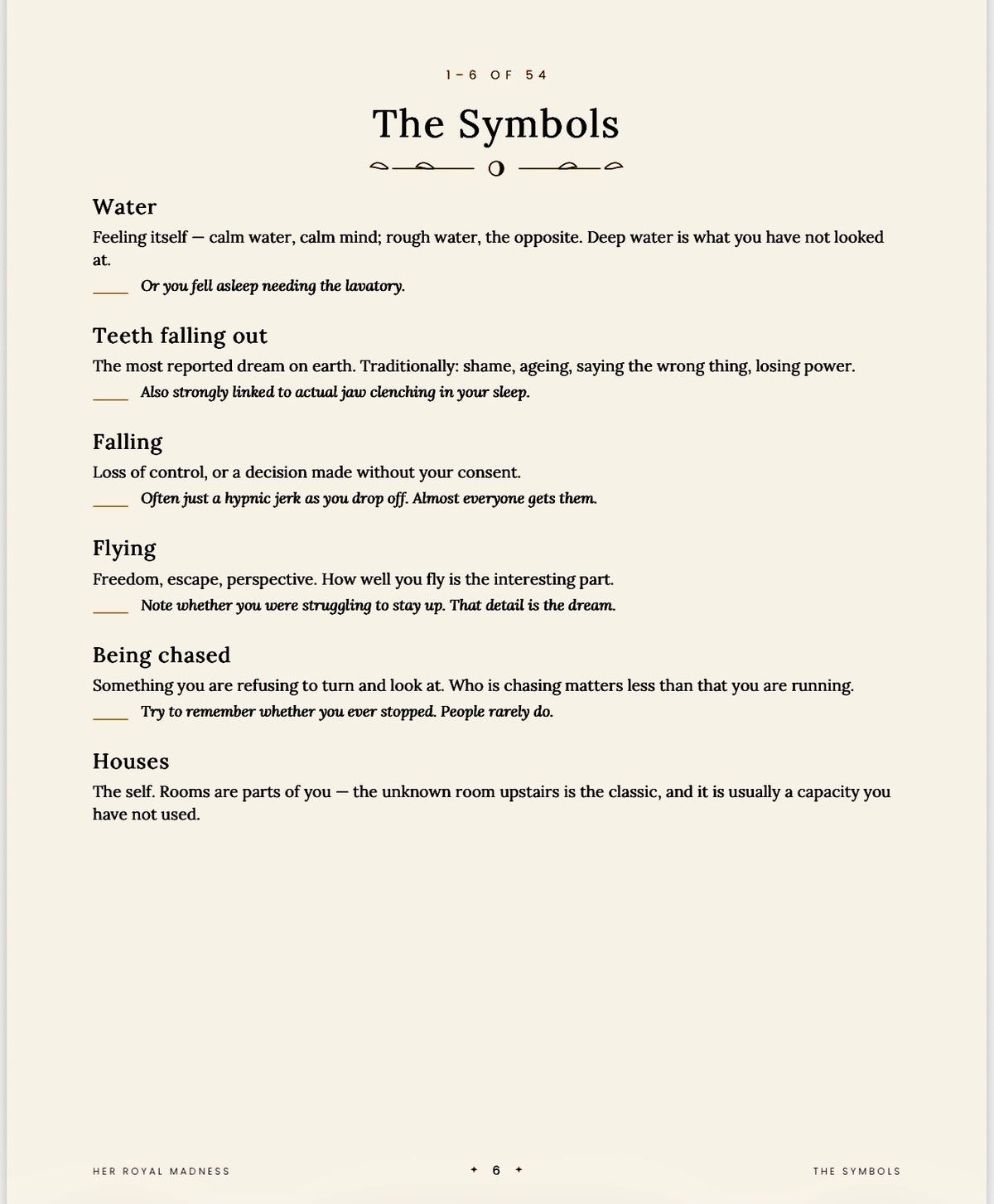 The Dream Book — A Dream Journal with a Symbol Dictionary