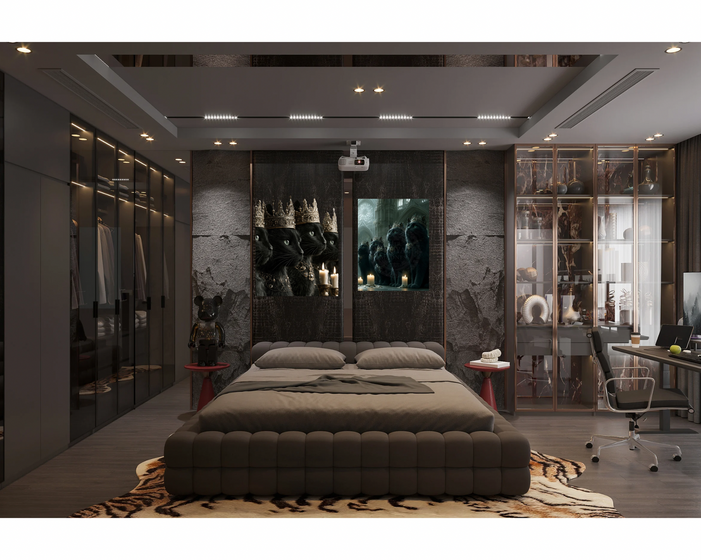 The Mad Queen’s Gallery Collection™ – Familiar  Collection (Set of 4 Gothic Fantasy Art Prints)