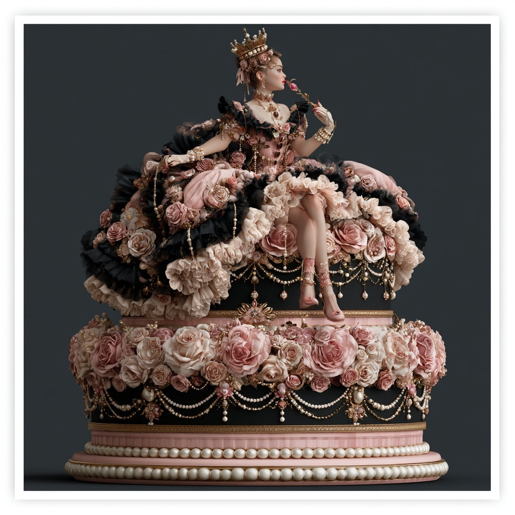 The Mad Queen’s Gallery Collection™ – Dark Coquette Collection (Set of 4 Gothic Fantasy Art Prints)