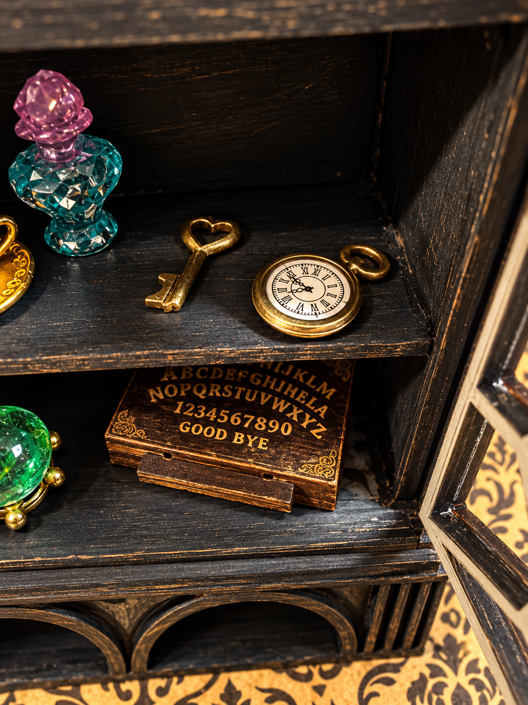 The Witching Hour | One-of-a-Kind Gothic Curiosity Cabinet No. 001 Miniature