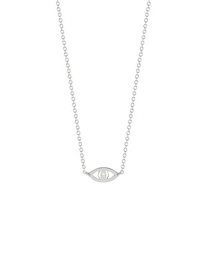 Adina Diamond Evil Eye Necklace