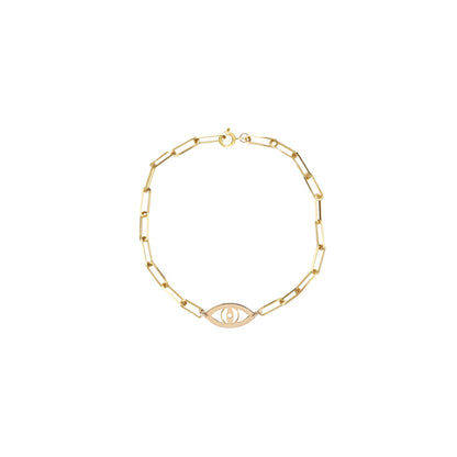 Eye Paperclip Bracelet