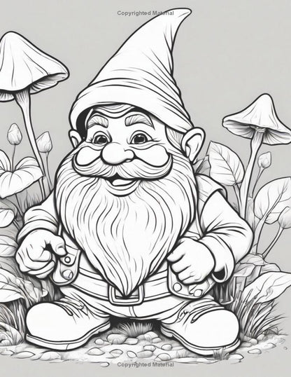 This Ain't Your Grandma's Gnome: An Adult Coloring Book of Gnome Mayhem