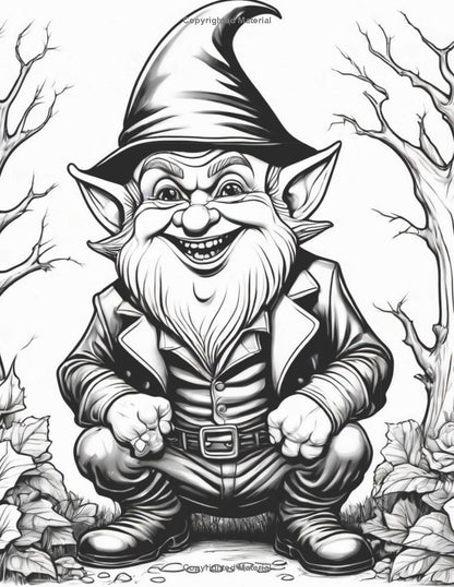 This Ain't Your Grandma's Gnome: An Adult Coloring Book of Gnome Mayhem