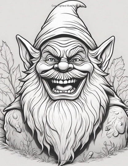 This Ain't Your Grandma's Gnome: An Adult Coloring Book of Gnome Mayhem
