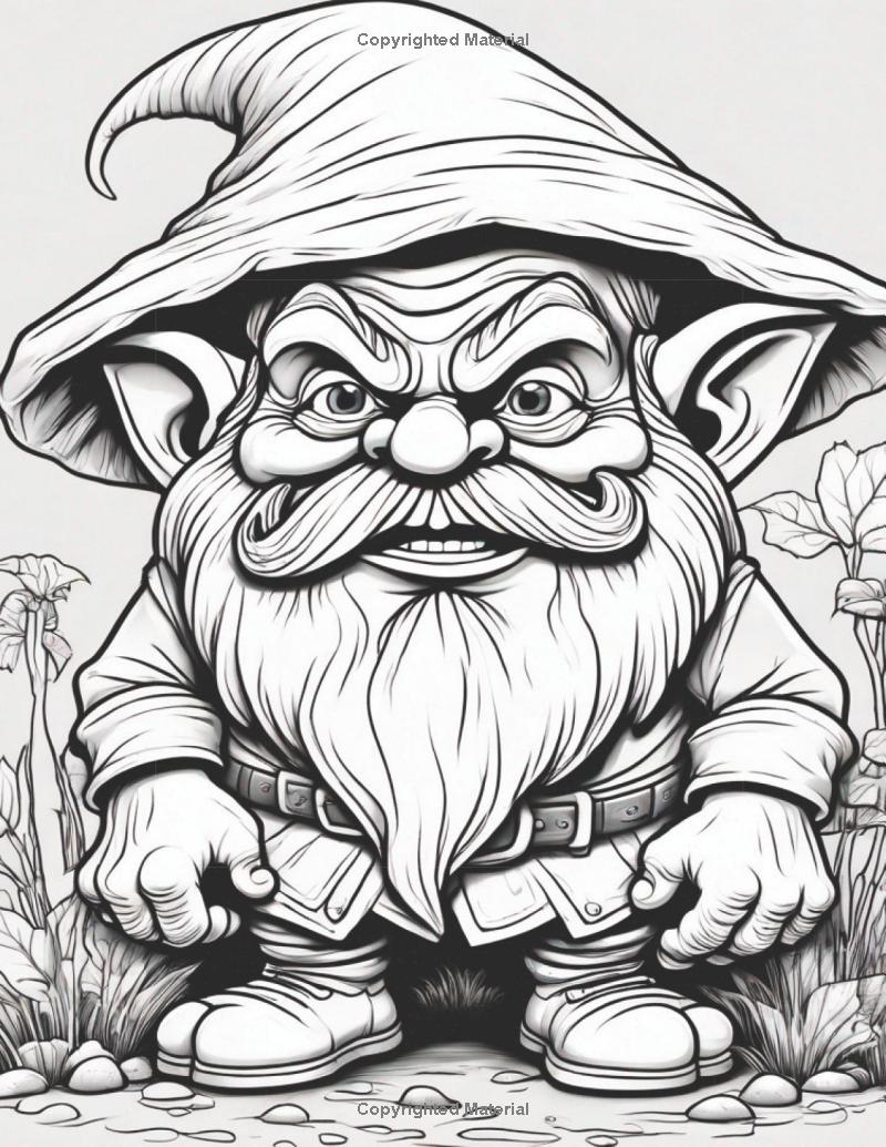 This Ain't Your Grandma's Gnome: An Adult Coloring Book of Gnome Mayhem