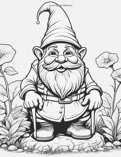 This Ain't Your Grandma's Gnome: An Adult Coloring Book of Gnome Mayhem