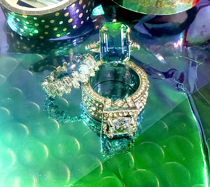 Crystal & Rhinestone Jewelry Box  Gothic Glam, Witchy Sparkle, Curated Chaos Surprise