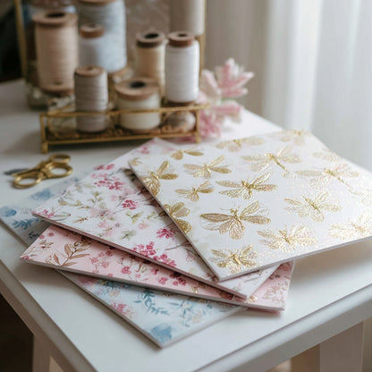     cottagecore fairy scrapbooking supplies and trinkets