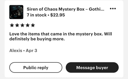 Siren of Chaos Mystery Box | Dark Mermaidcore & Ocean Aesthetic Geschenkset | Gothic Siren Accessoires, schimmernde Perlen, Sea Witch Vibe