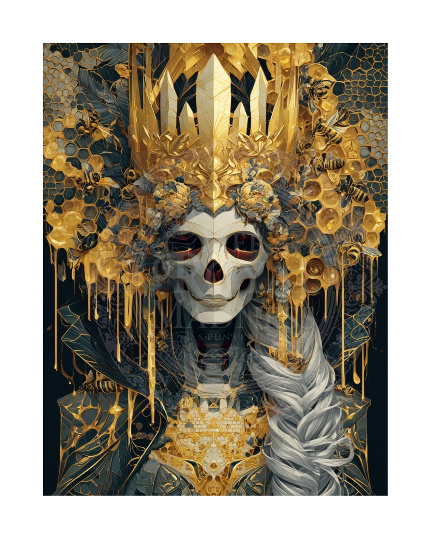 The Mad Queen’s Gallery Collection™ – Honey and Bones Collection (Set of 4 Gothic Fantasy Art Prints)