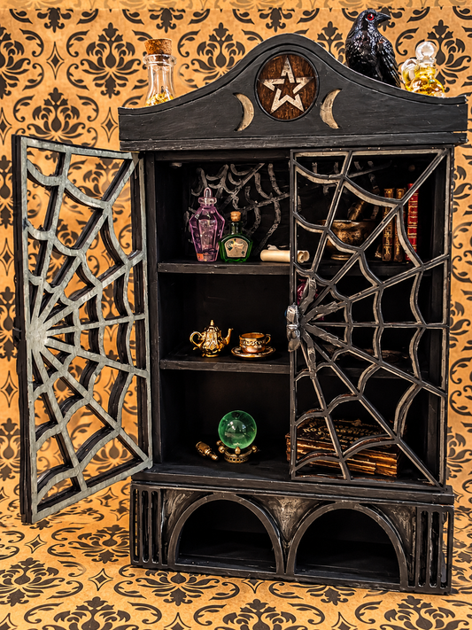 The Witching Hour | One-of-a-Kind Gothic Curiosity Cabinet No. 001 Miniature