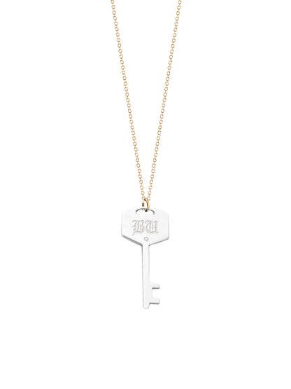 Personalized Key Diamond Necklace