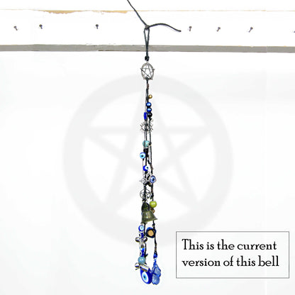 Witch's Bell: Glass Evil Eyes, Pentacle, Charms, Beads - Handcrafted