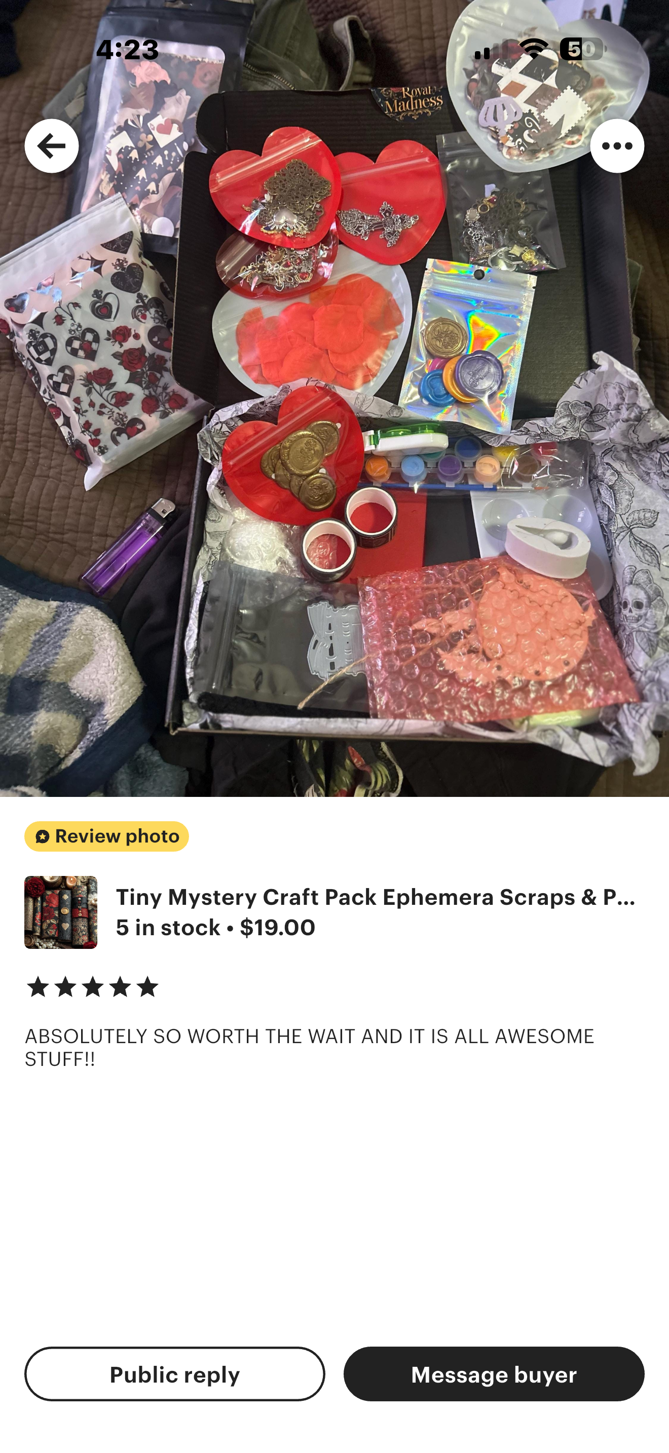 Tiny Mystery Craft Pack Ephemera Scraps & Paper/ Her Royal Leftovers/ Bits Journaling  Collage Supplies