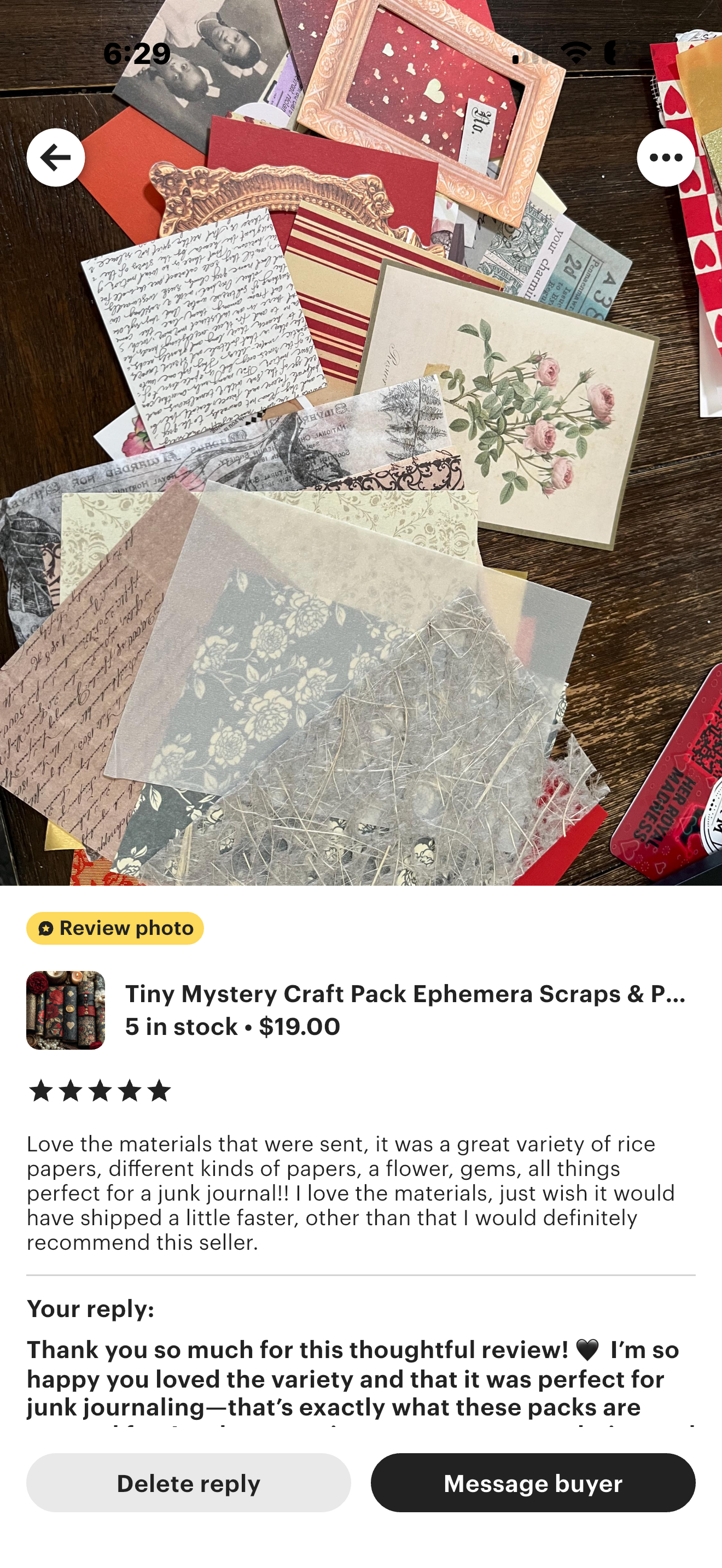 Tiny Mystery Craft Pack Ephemera Scraps & Paper/ Her Royal Leftovers/ Bits Journaling  Collage Supplies