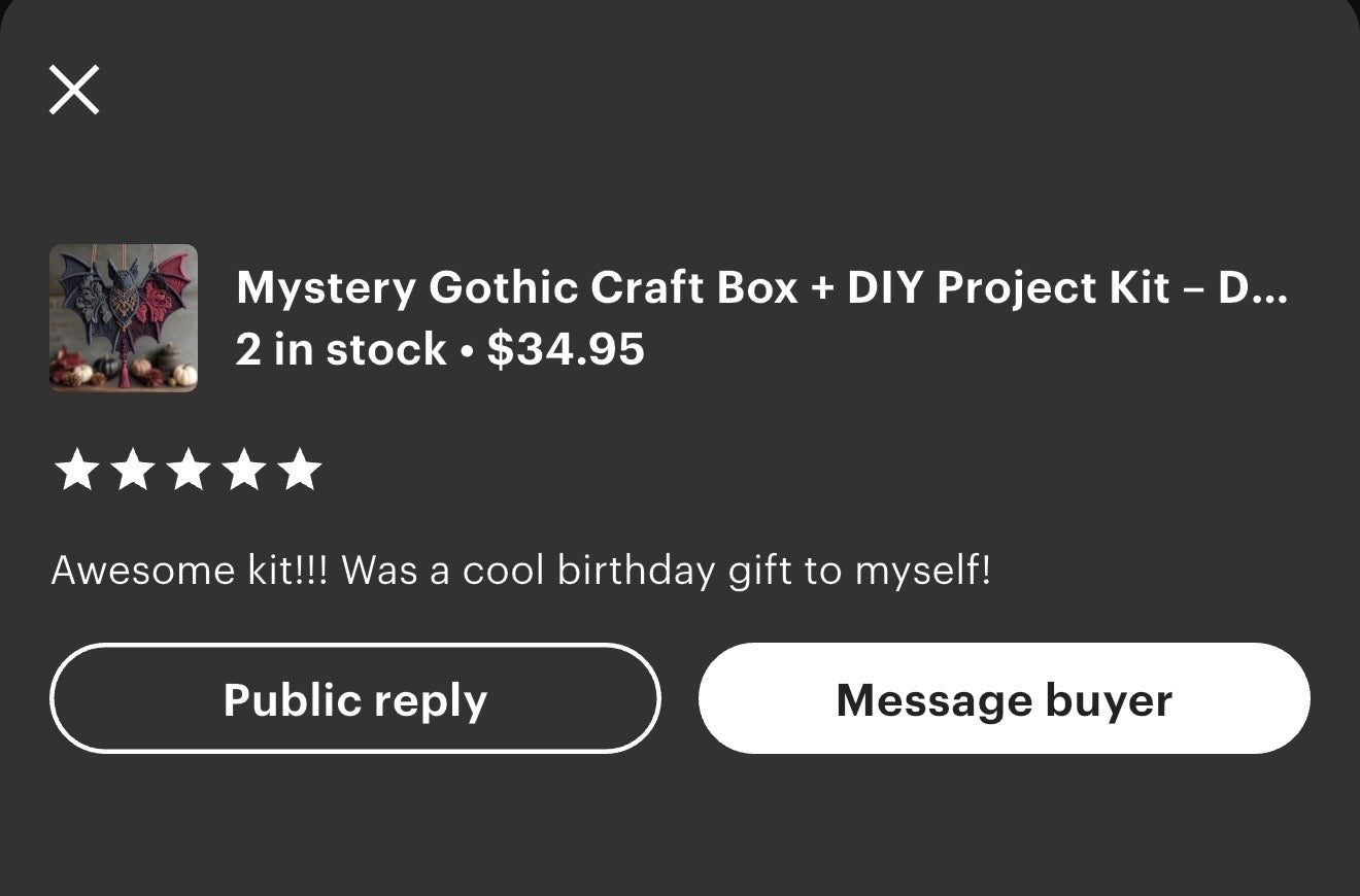 Mystery Gothic Craft Box + DIY Projektset Dunkle Künste Basteln, Hexen-Ephemera, Gothic DIY Kit, HRM Kuratierte Makabre Box