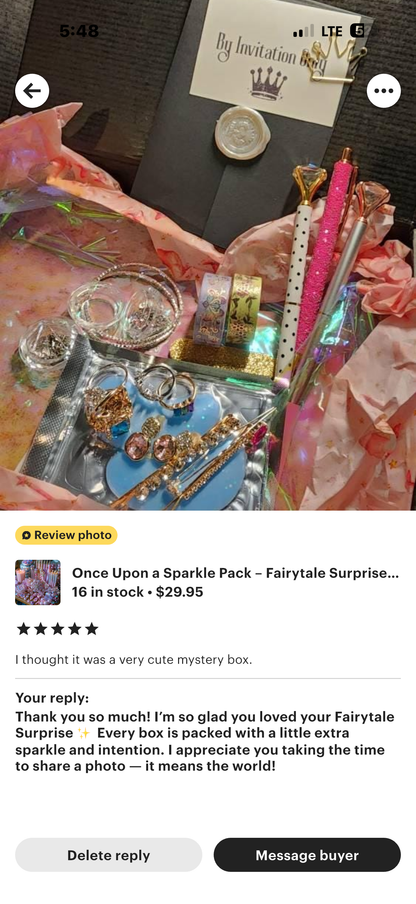Once Upon a Sparkle Pack Märchen-Geschenkset mit Überraschungen, Charms, Schmuck, Stickern, Stiften, Kristallen, Kerzen und magischem Zubehör