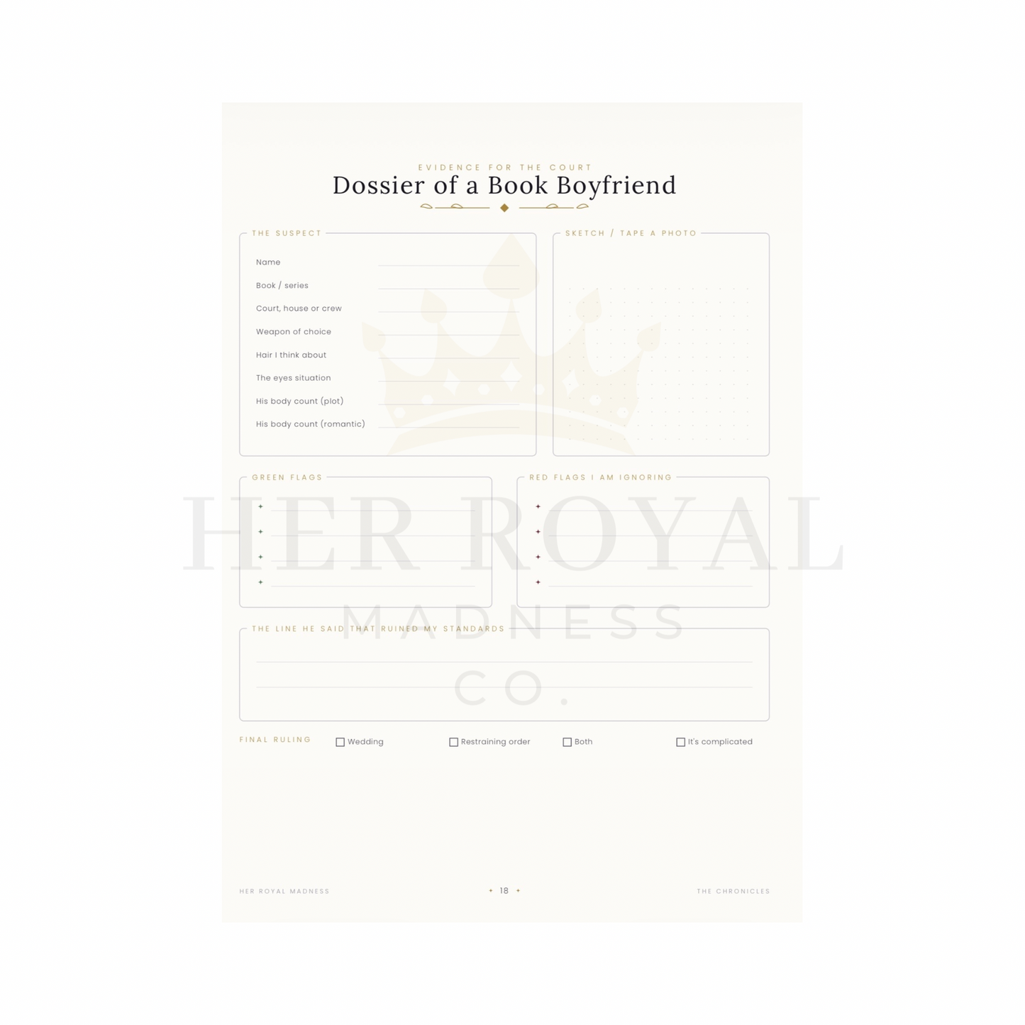 Reader’s Grimoire Romantasy Reading Journal Printable | 48 Page Book Tracker TBR
Log Trope Bingo | Gothic Book Lover Gift PDF A4