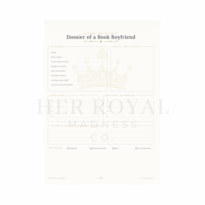 Reader’s Grimoire Romantasy Reading Journal Printable | 48 Page Book Tracker TBR
Log Trope Bingo | Gothic Book Lover Gift PDF A4