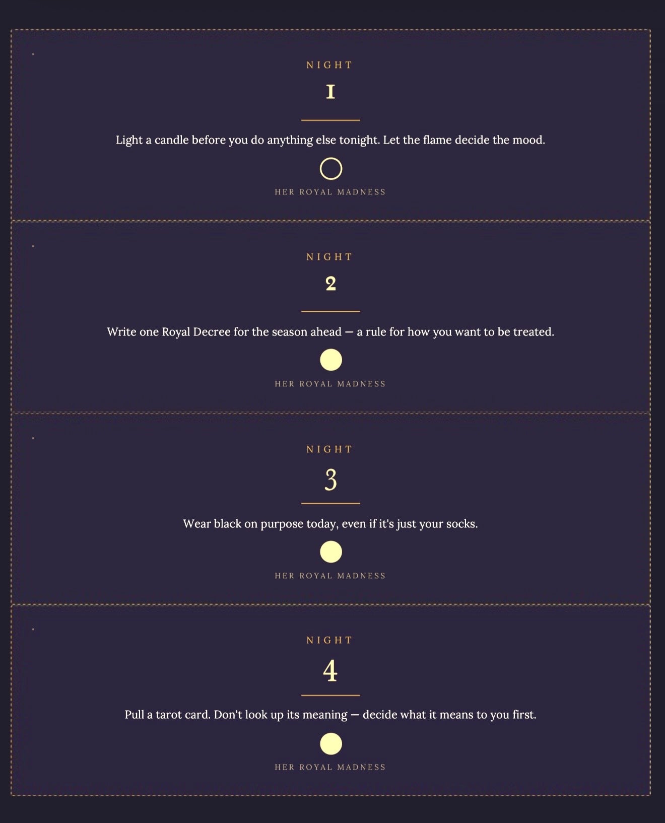 25 Nights of Madness — A Gothmas Countdown | Printable Advent Kit