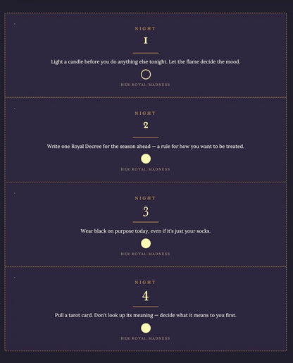 25 Nights of Madness — A Gothmas Countdown | Printable Advent Kit