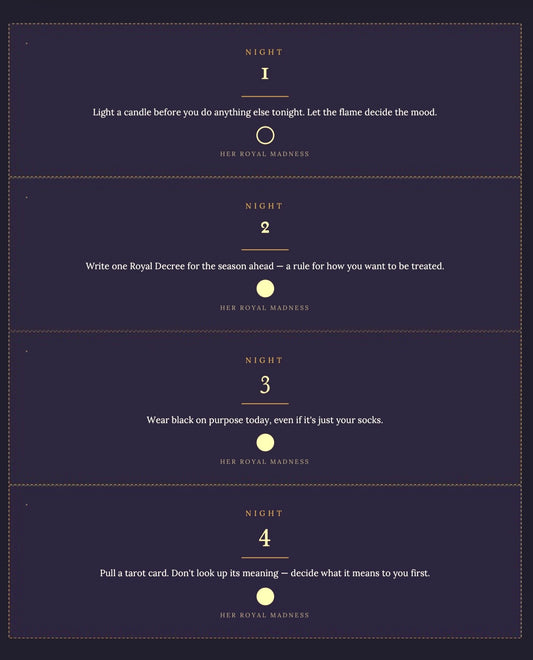 25 Nights of Madness — A Gothmas Countdown | Printable Advent Kit