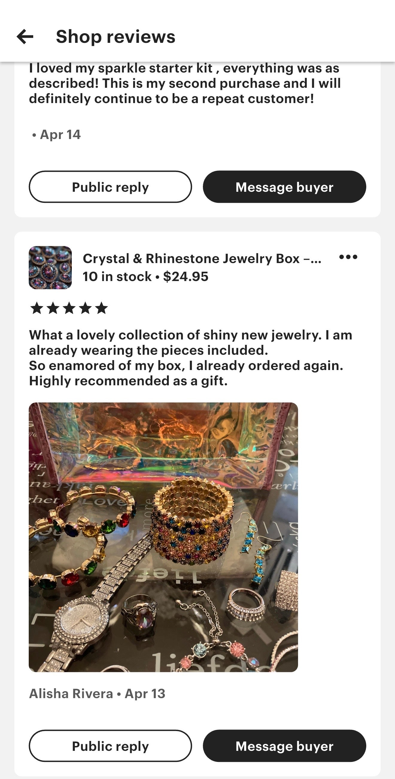 Crystal & Rhinestone Jewelry Box  Gothic Glam, Witchy Sparkle, Curated Chaos Surprise