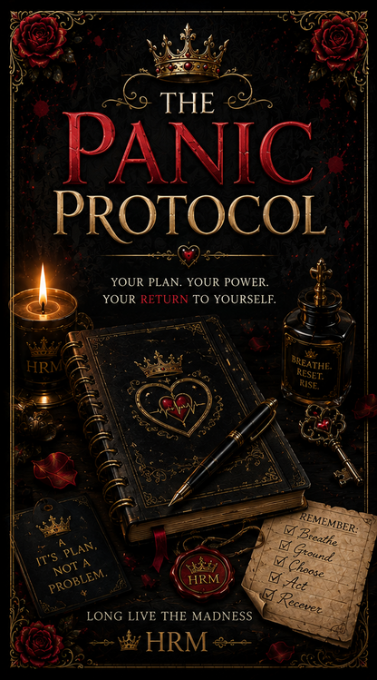 The Panic Protocol — A Field Manual for When Your Body Decides It’s an Emergency/ Printable Anxiety Coping Guide