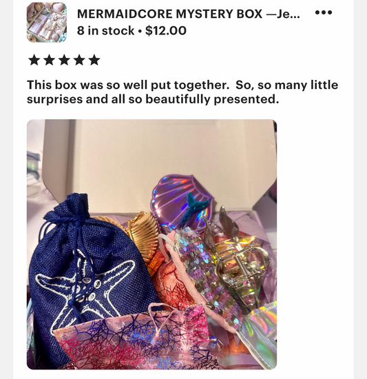 Mermaid Mystery Box 🧜‍♀️ Ocean Aesthetic Gift Set | Coastal Siren Surprise Box | Mermaidcore Fantasy Pack