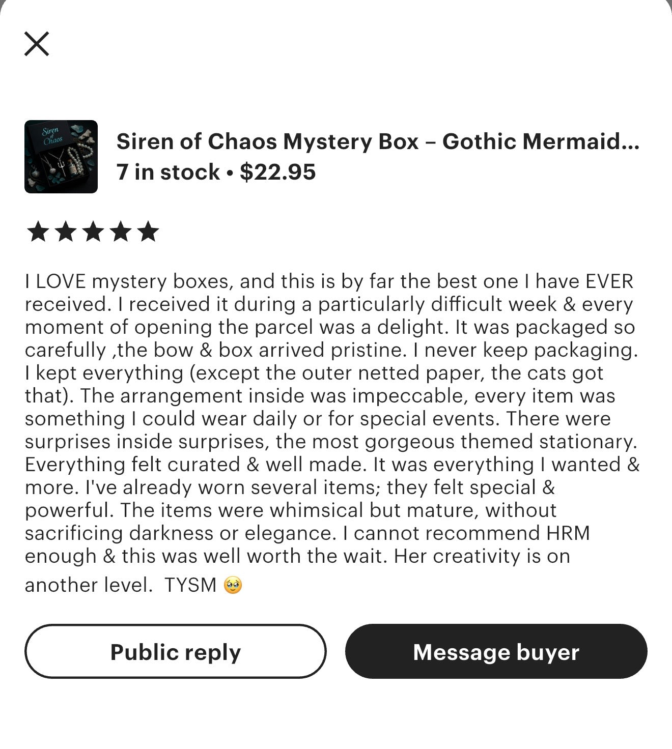 Siren of Chaos Mystery Box | Dark Mermaidcore & Ocean Aesthetic Geschenkset | Gothic Siren Accessoires, schimmernde Perlen, Sea Witch Vibe