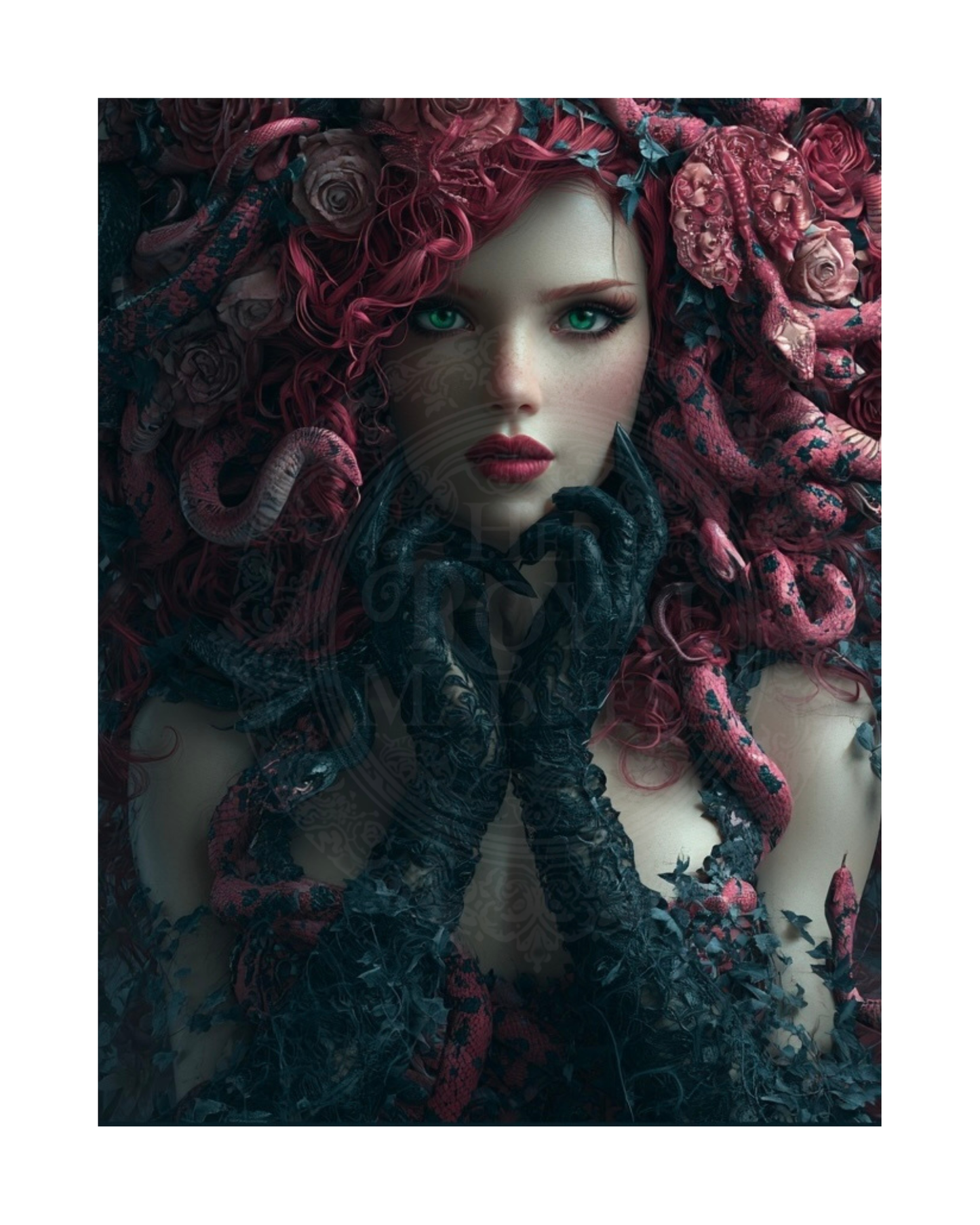 The Mad Queen’s Gallery Collection™ – Medusa Royale Collection (Set of 4 Gothic Fantasy Art Prints)