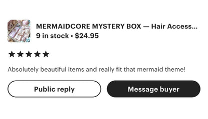 Mermaid Mystery Box 🧜‍♀️ Ocean Aesthetic Gift Set | Coastal Siren Surprise Box | Mermaidcore Fantasy Pack