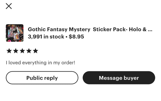 Gothic Fantasy Sticker Pack: Holo & Die-Cut Surprise Bundle