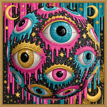The Mad Queen’s Gallery Collection™ – Evil Eye Disco Collection (Set of 4 Gothic Fantasy Art Prints)