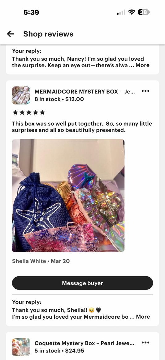 Mermaid Mystery Box 🧜‍♀️ Ocean Aesthetic Gift Set | Coastal Siren Surprise Box | Mermaidcore Fantasy Pack