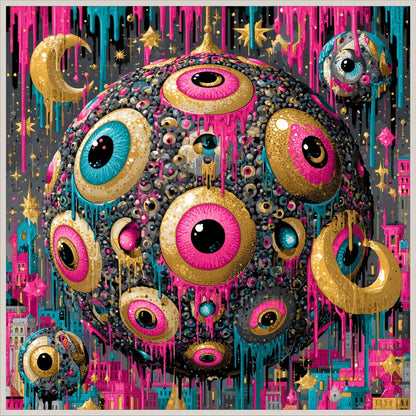 The Mad Queen’s Gallery Collection™ – Evil Eye Disco Collection (Set of 4 Gothic Fantasy Art Prints)