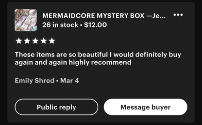 Mermaid Mystery Box 🧜‍♀️ Ocean Aesthetic Gift Set | Coastal Siren Surprise Box | Mermaidcore Fantasy Pack