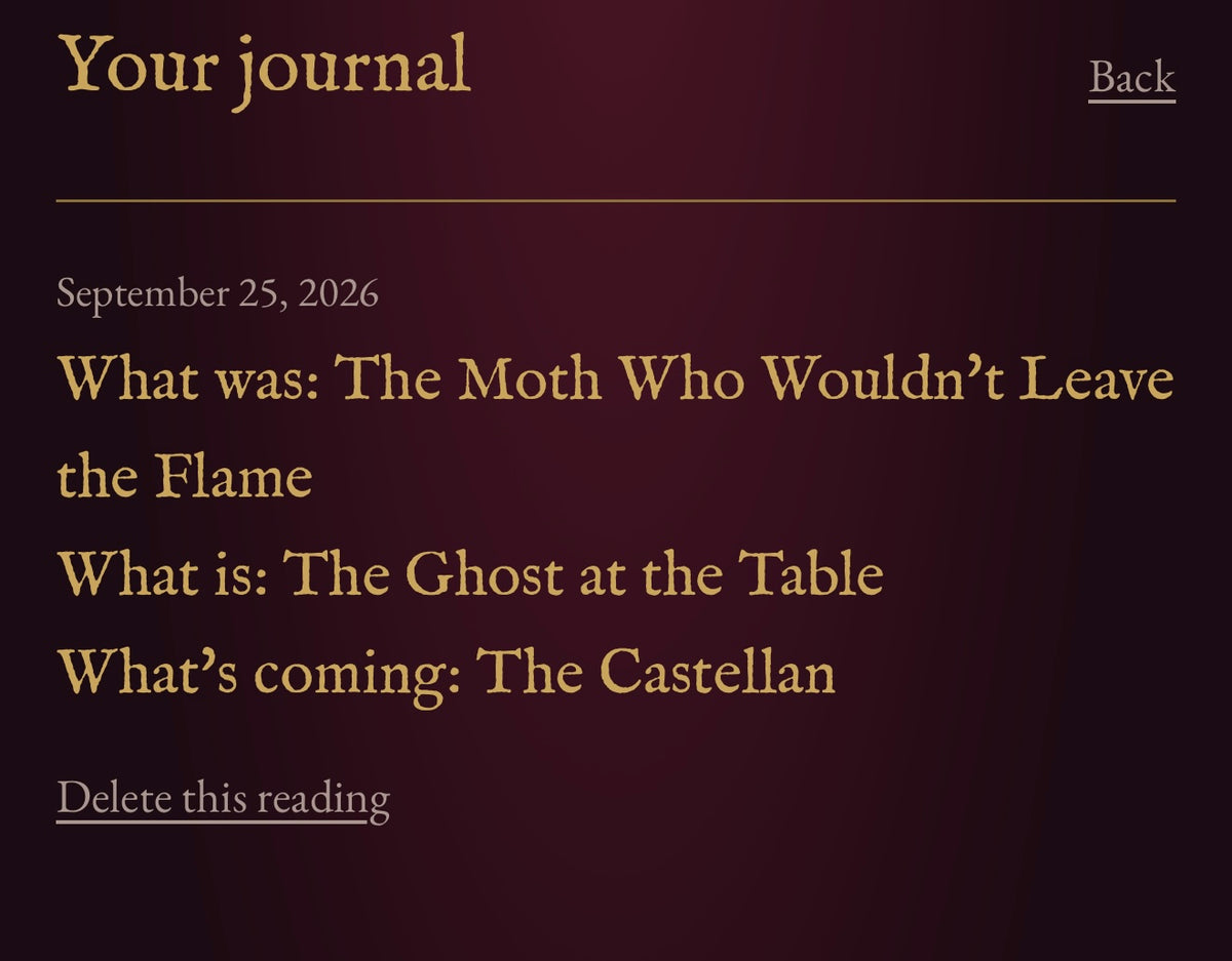 The Mad Queen's Oracle – Interactive Digital Oracle Deck | 33 Gothic Cards with Journal