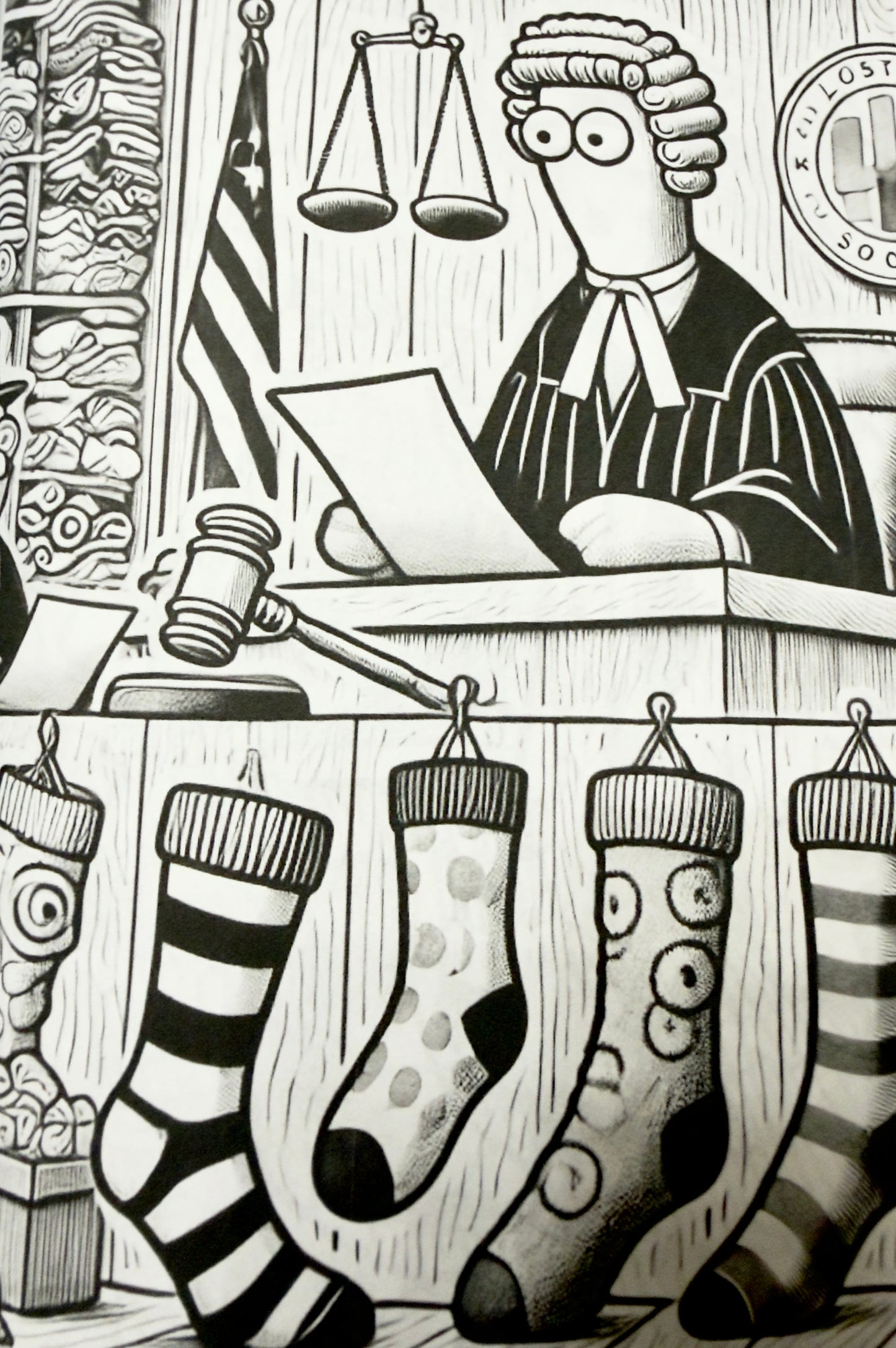 Socks Gone Rogue: The Unpaired and Unruly Coloring Book