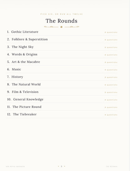The Quiz Book — 12 Rounds, 96 Questions, Ready to Run / Digital Download