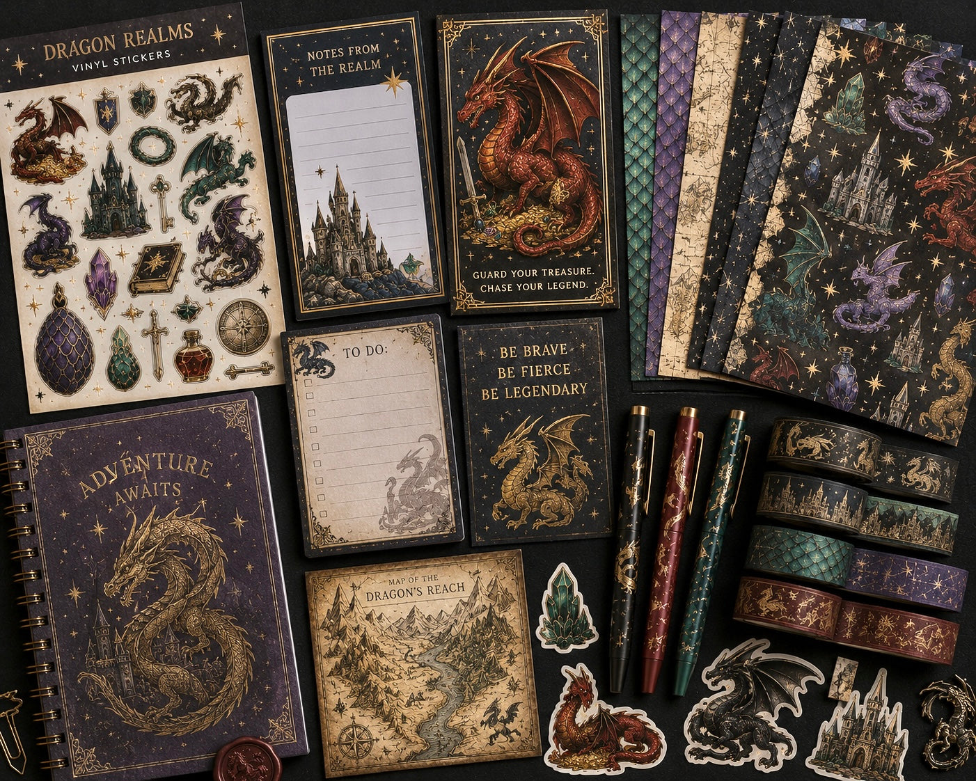 Dragon’s Hoard Mystery Box | Fantasy Dragon Gifts, Jewelry, Stickers & Stationery
