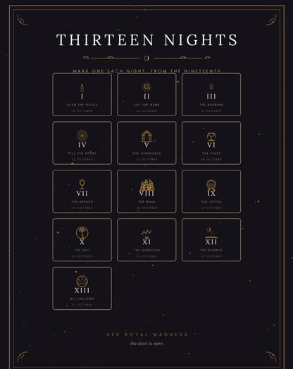 Thirteen Nights — A printable Halloween Ritual Kit