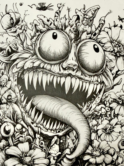 Feral Flora: A Coloring Book of Carnivorous Curiosities