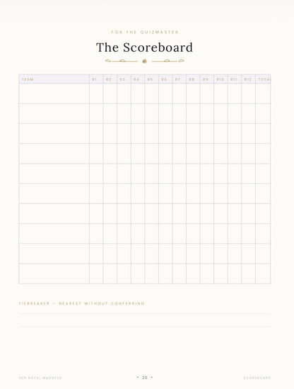 The Quiz Book — 12 Rounds, 96 Questions, Ready to Run / Digital Download