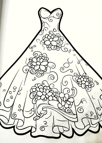 Draped in Dreams Coloring Book
