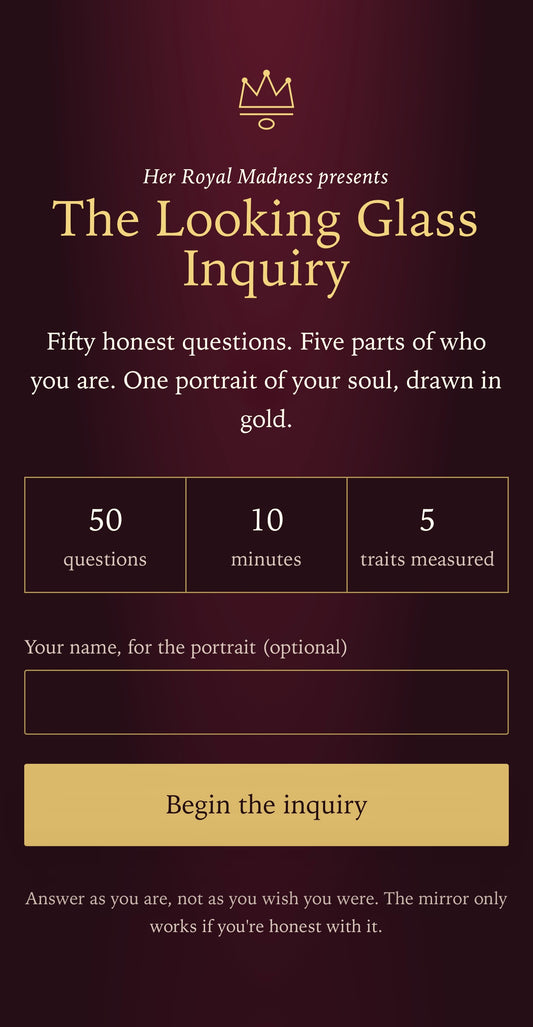 The Looking Glass Inquiry – Interactive Personality Test | Big Five Soul Portrait