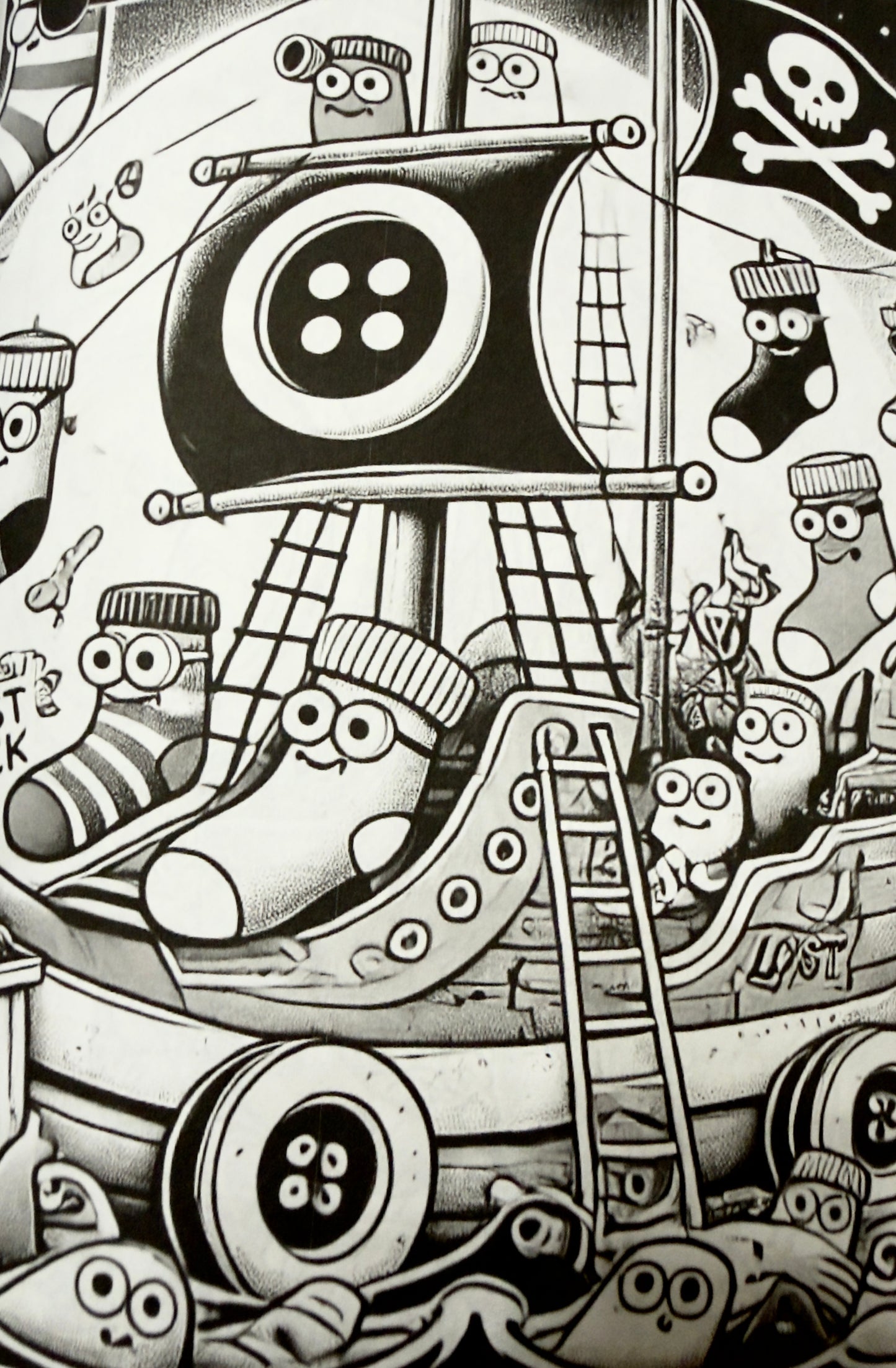Socks Gone Rogue: The Unpaired and Unruly Coloring Book