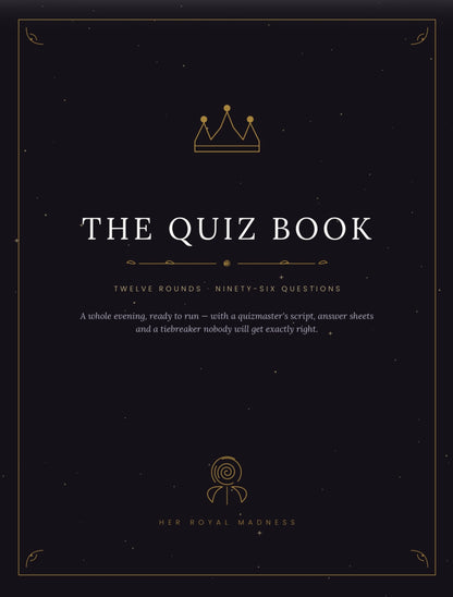 The Quiz Book — 12 Rounds, 96 Questions, Ready to Run / Digital Download