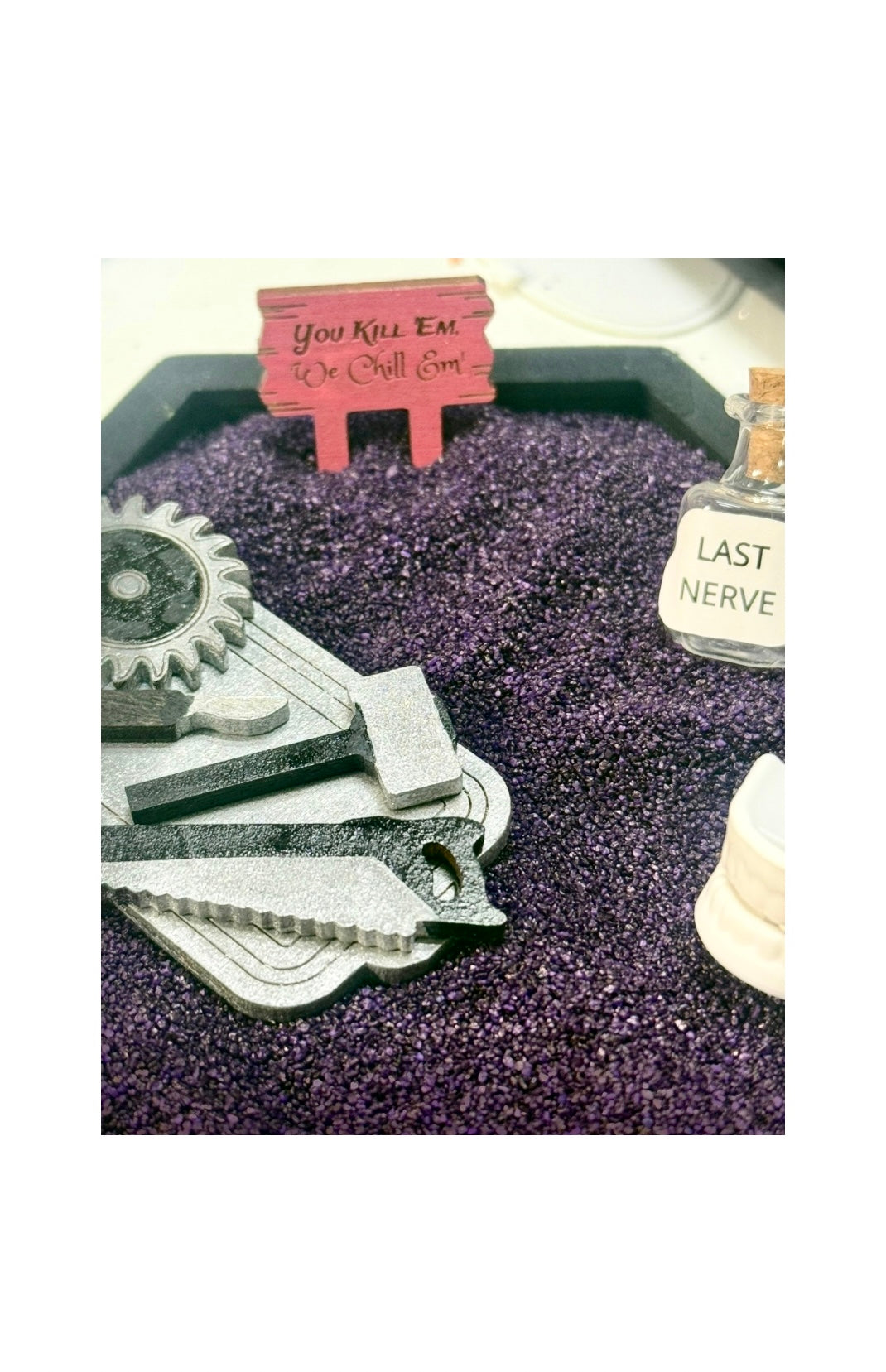 Custom zen garden I created for a customer. 